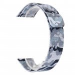 Wholesale Premium Color Stainless Steel Magnetic Milanese Loop Strap Wristband for Apple Watch Series 7/6/SE/5/4/3/2/1 Sport - 40MM / 38MM (Camouflage Gray)